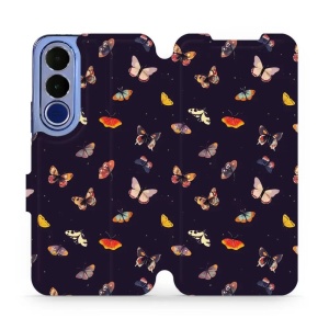 Flip pouzdro na mobil Vivo V70 FE - Mobiwear VP78S, barevní motýlci