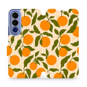 Flip pouzdro na mobil Vivo V70 FE - Mobiwear VP82S, pomeranče