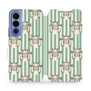 Flip pouzdro na mobil Vivo V70 FE - Mobiwear VP90S, číča ryby