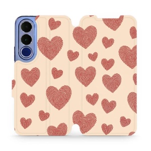 Flip pouzdro na mobil Vivo V70 FE - Mobiwear VP93S, otisk srdce