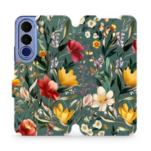 Flip pouzdro na mobil Vivo V70 FE - Mobiwear VP71S, na zelené louce