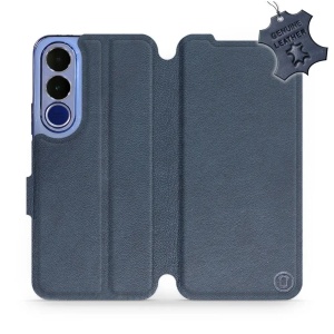 Kožené flip pouzdro na mobil Vivo V70 FE - Mobiwear - modré