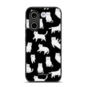 Lesklý kryt na mobil Xiaomi POCO X8 Pro - Mobiwear Glossy G163G, bílé kočky