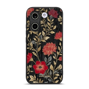 Lesklý kryt na mobil Xiaomi POCO X8 Pro - Mobiwear Glossy G172G, červená kvítka