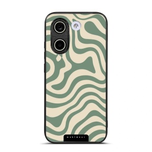 Lesklý kryt na mobil Xiaomi POCO X8 Pro - Mobiwear Glossy GA57G, zelené a béžové zkrouceniny