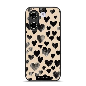 Lesklý kryt na mobil Xiaomi POCO X8 Pro - Mobiwear Glossy GA51G, černá srdíčka