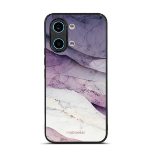 Lesklý kryt na mobil Xiaomi POCO X8 Pro Max - Mobiwear Glossy G028G, bílý a fialový mramor