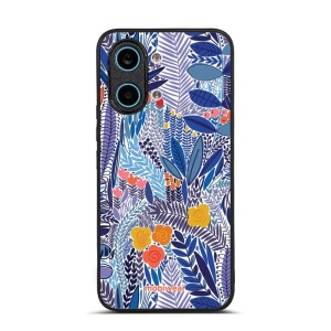 Lesklý kryt na mobil Xiaomi POCO X8 Pro Max - Mobiwear Glossy G037G, modrá květena