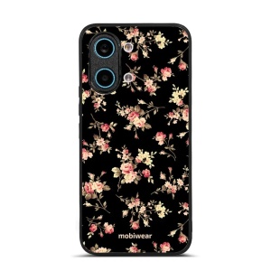 Lesklý kryt na mobil Xiaomi POCO X8 Pro Max - Mobiwear Glossy G039G, květy na černé