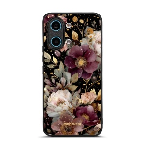 Lesklý kryt na mobil Xiaomi POCO X8 Pro Max - Mobiwear Glossy G169G, zlatavé kvítky