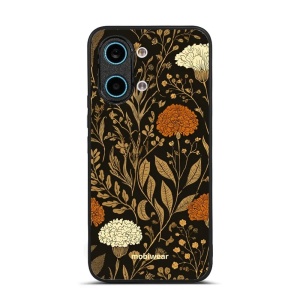 Lesklý kryt na mobil Xiaomi POCO X8 Pro Max - Mobiwear Glossy G174G, béžová a oranžová kvítka