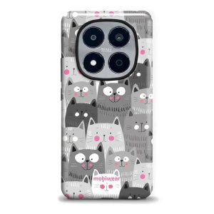 Odolný kryt na mobil Xiaomi Redmi Note 15 Pro 5G - Mobiwear Elite Pro E099E, kočičky