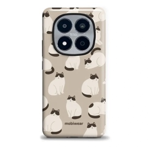 Odolný kryt na mobil Xiaomi Redmi Note 15 Pro 5G - Mobiwear Elite Pro E160E, kočičáci