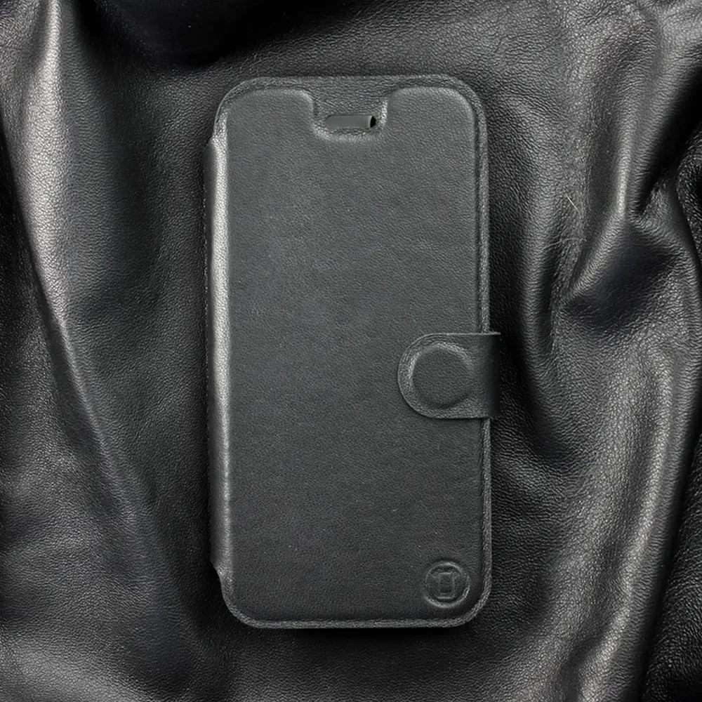 Kožené flip pouzdro Mobiwear - Xiaomi 14 - Černé