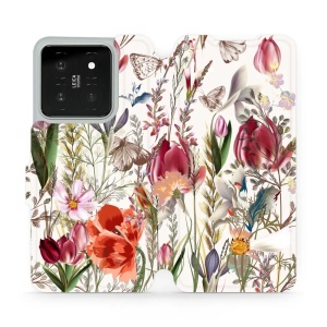 Flipové pouzdro Mobiwear - Xiaomi 14 - MP01S Rozkvetlá louka