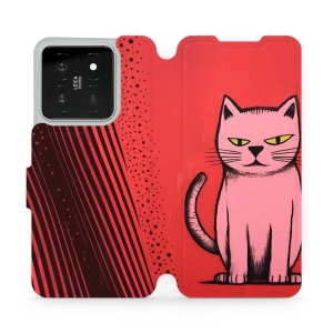 Knížkové flip pouzdro Mobiwear - Xiaomi 14 - VP54S Kocourek - VÝPRODEJ