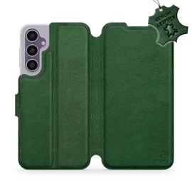 Kožené flip pouzdro Mobiwear - Samsung Galaxy S23 FE - Zelené