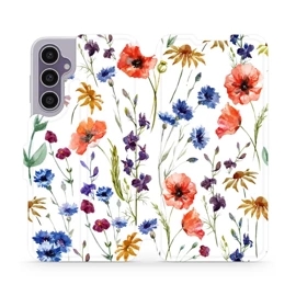 Flipové pouzdro Mobiwear - Samsung Galaxy S23 FE - MP04S Luční kvítí