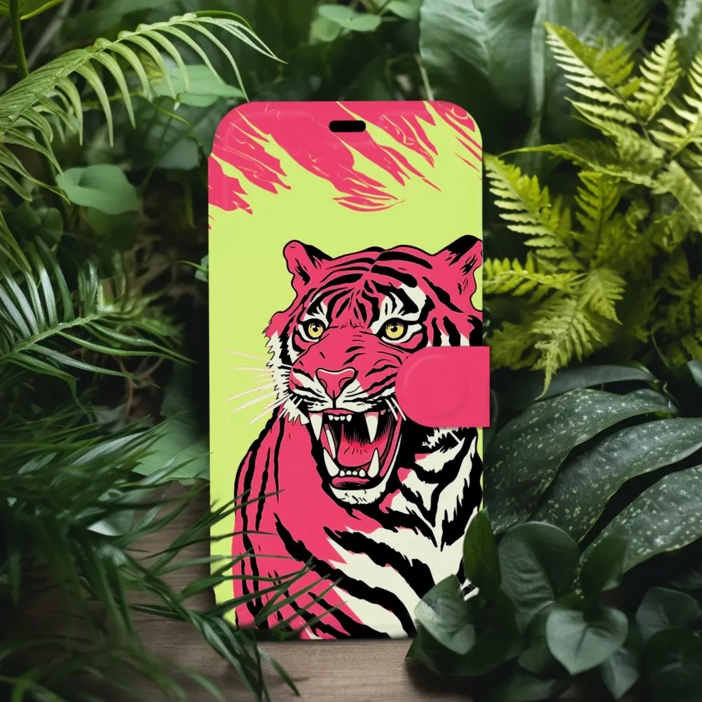 Knížkové flip pouzdro Mobiwear - Samsung Galaxy S23 FE - VP51S Tygřík - VÝPRODEJ