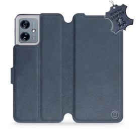 Kožené flip pouzdro Mobiwear - Motorola Moto G54 5G / Moto G54 5G Power Edition - Modré
