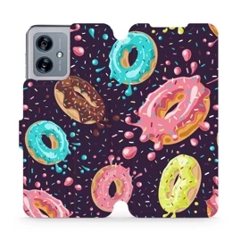 Flipové pouzdro Mobiwear - Motorola Moto G54 5G / Moto G54 5G Power Edition - VP19S Donutky
