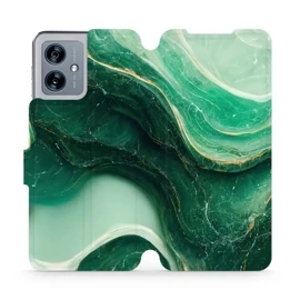 Flipové pouzdro Mobiwear - Motorola Moto G54 5G / Moto G54 5G Power Edition - VP38S Zelený mramor