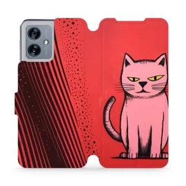 Flipové pouzdro Mobiwear - Motorola Moto G54 5G / Moto G54 5G Power Edition - VP54S Kocourek
