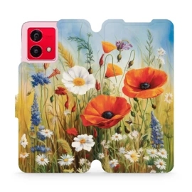 Flipové pouzdro Mobiwear - Motorola Moto G84 5G - VP43S Letní louka