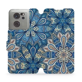 Flipové pouzdro Mobiwear - Xiaomi 13T / 13T Pro - V108P Modré mandala květy