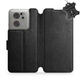 Kožené flip pouzdro Mobiwear - Xiaomi 13T / 13T Pro - Černé