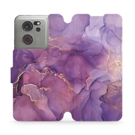 Flipové pouzdro Mobiwear - Xiaomi 13T / 13T Pro - VP20S Fialový mramor
