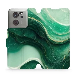 Flipové pouzdro Mobiwear - Xiaomi 13T / 13T Pro - VP38S Zelený mramor
