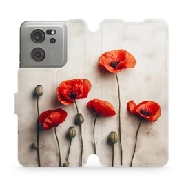 Flipové pouzdro Mobiwear - Xiaomi 13T / 13T Pro - VP42S Vlčí máky
