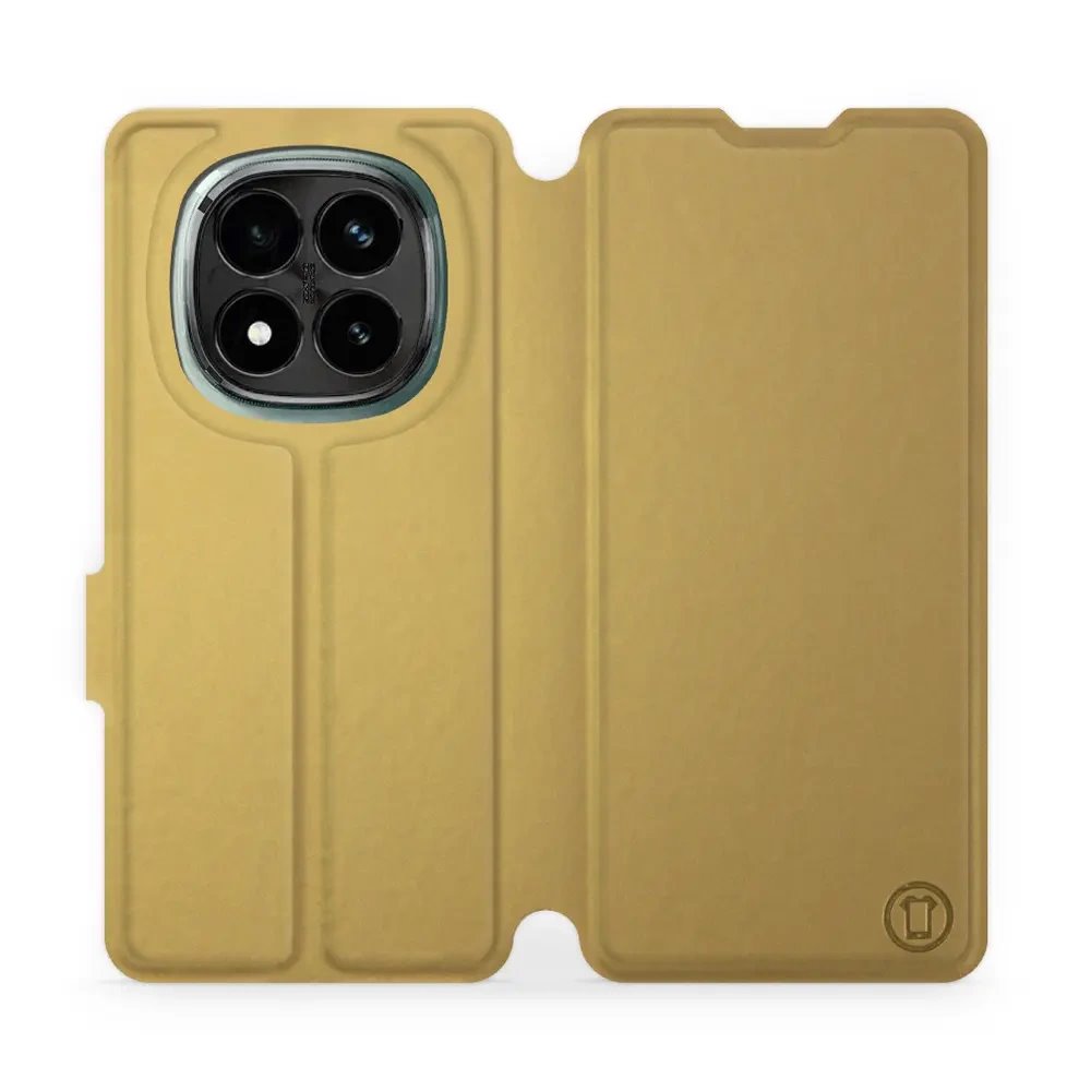 Flipové pouzdro Mobiwear - Xiaomi Redmi Note 14 Pro Plus 5G - Zlatavé a šedé