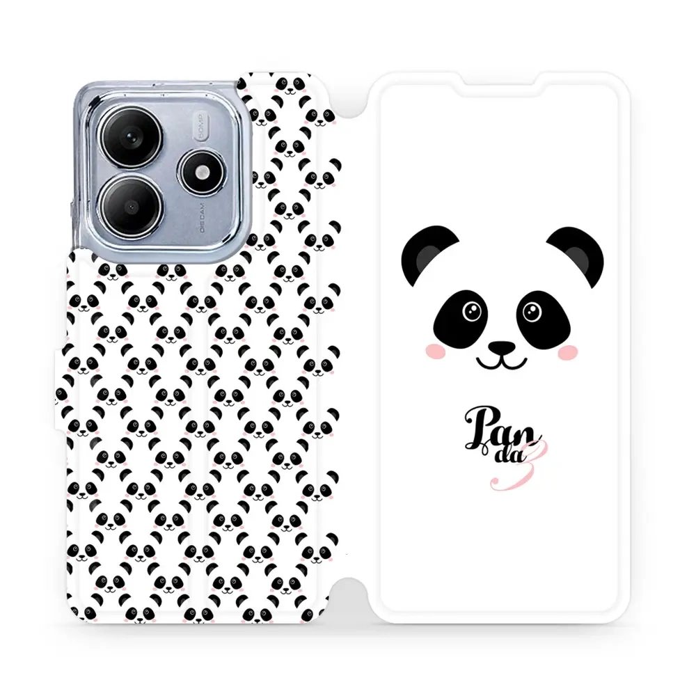 Flipové pouzdro Mobiwear - Xiaomi Redmi Note 14 5G - M030P Panda Amálka
