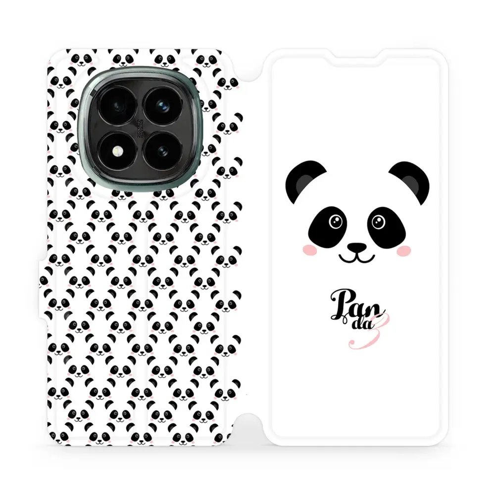 Flipové pouzdro Mobiwear - Xiaomi Redmi Note 14 Pro Plus 5G - M030P Panda Amálka