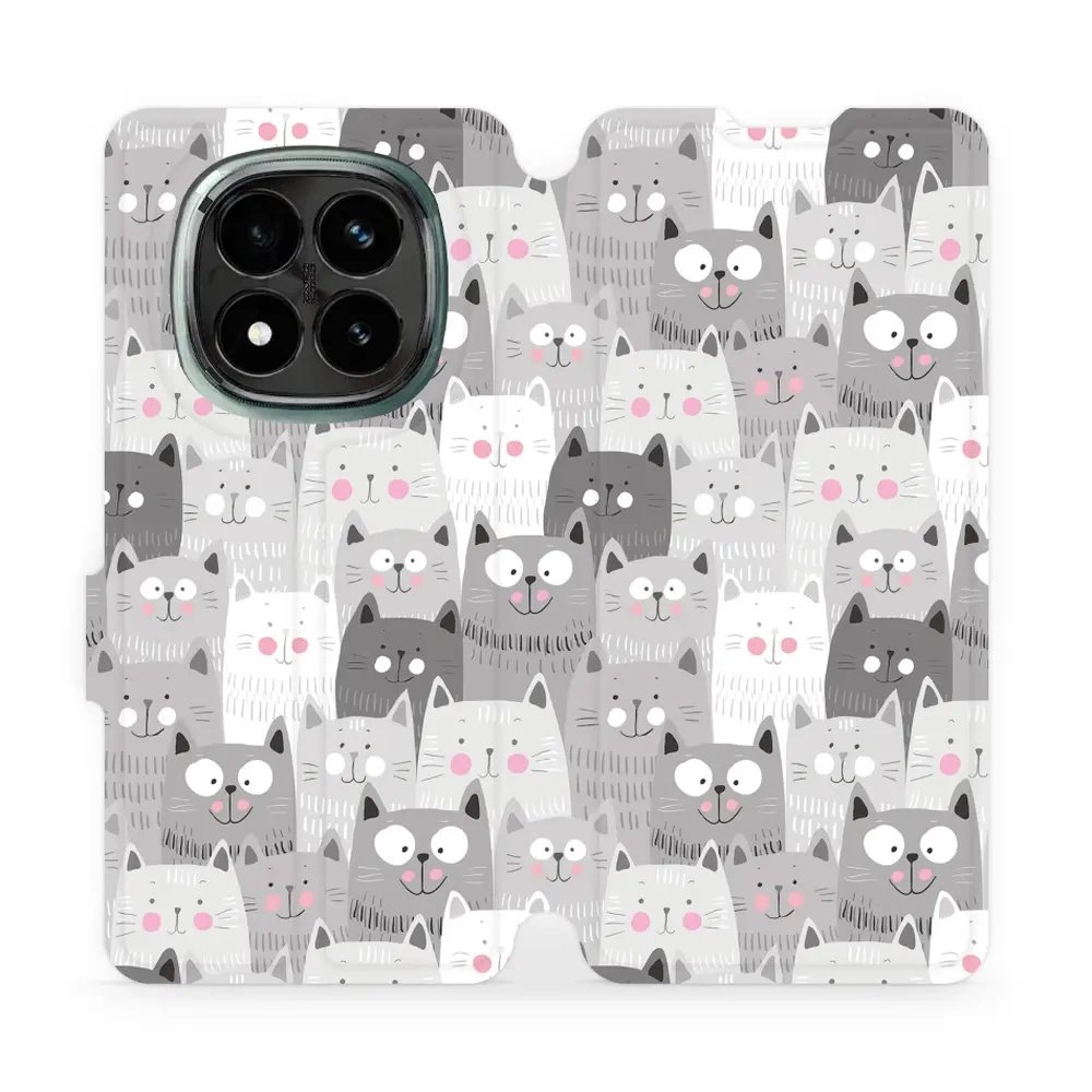 Flipové pouzdro Mobiwear - Xiaomi Redmi Note 14 Pro Plus 5G - M099P Kočičky