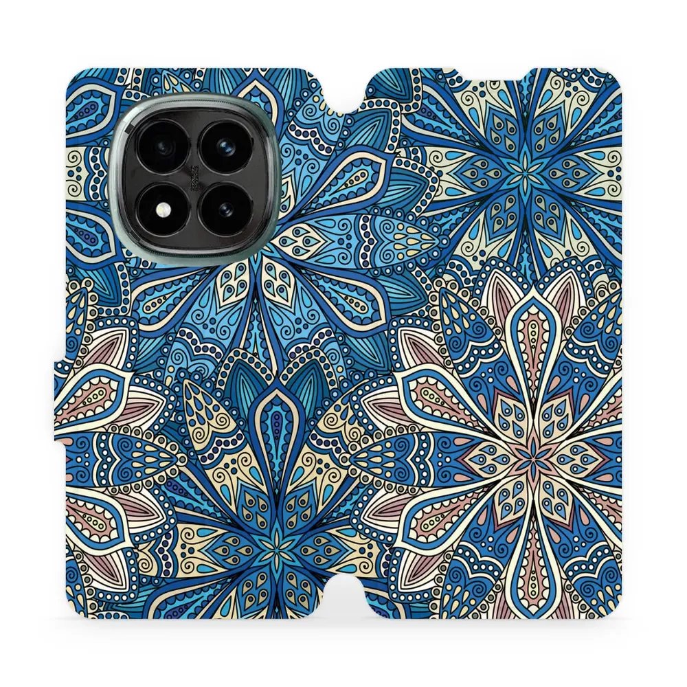 Flipové pouzdro Mobiwear - Xiaomi Redmi Note 14 Pro Plus 5G - V108P Modré mandala květy