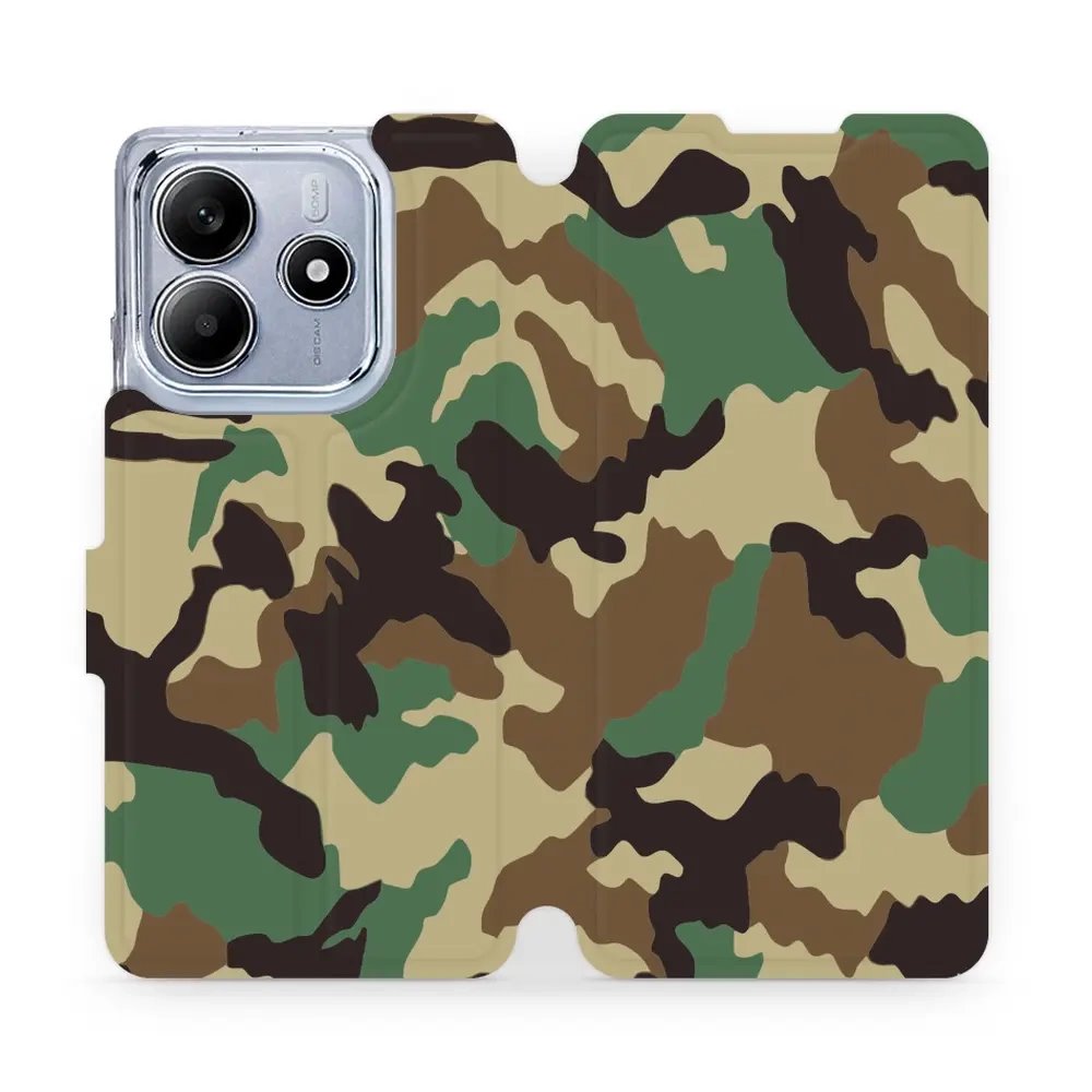 Flipové pouzdro Mobiwear - Xiaomi Redmi Note 14 5G - V111P Maskáče