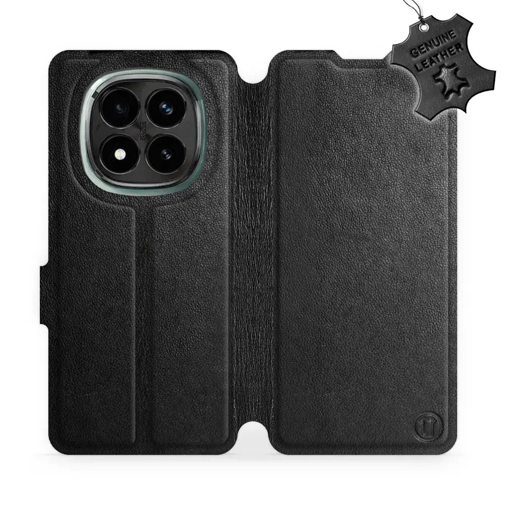 Kožené flip pouzdro Mobiwear - Xiaomi Redmi Note 14 Pro Plus 5G - Černé