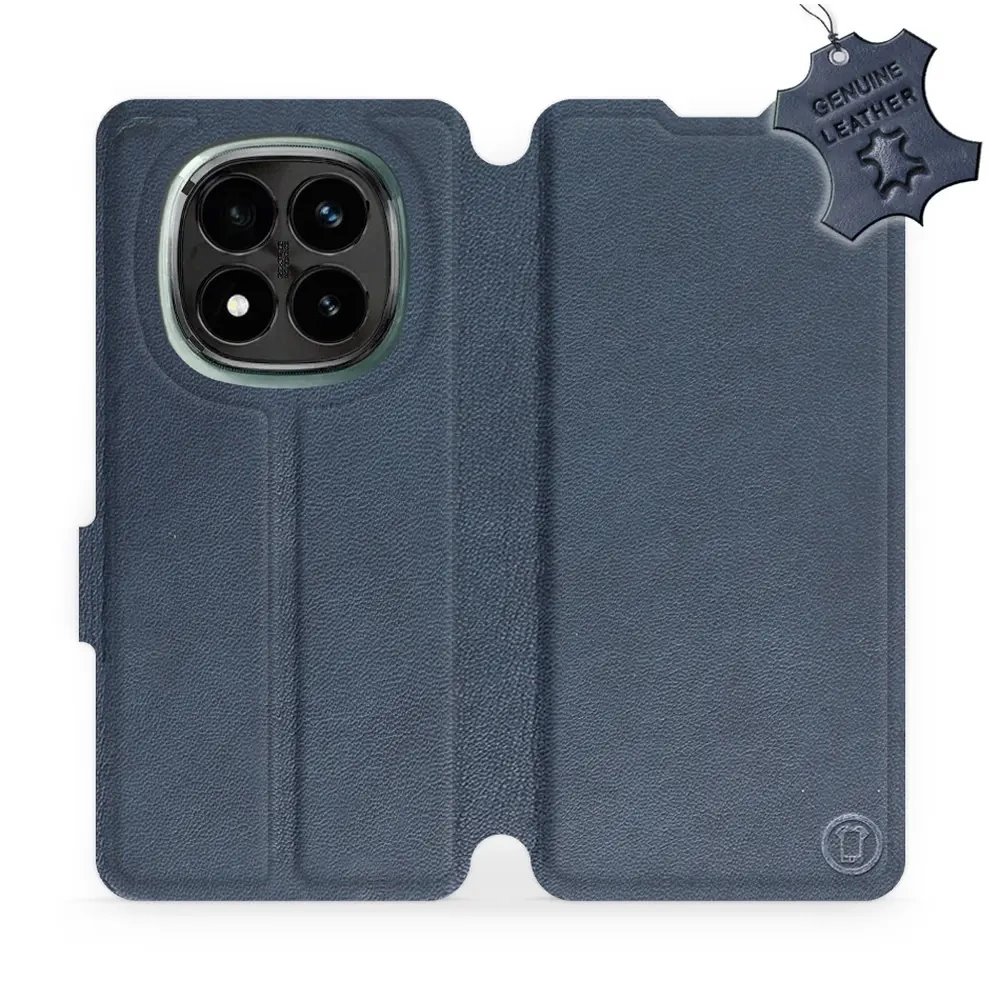 Kožené flip pouzdro Mobiwear - Xiaomi Redmi Note 14 Pro Plus 5G - Modré
