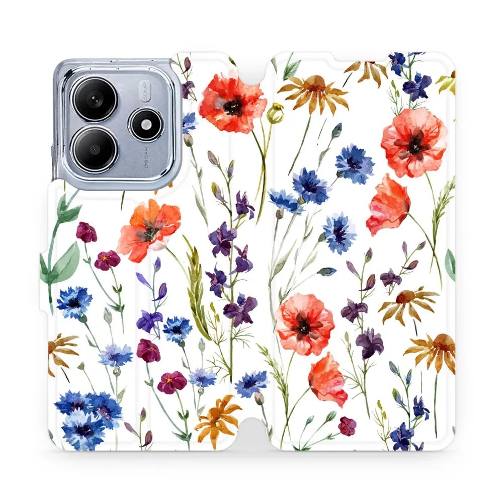 Flipové pouzdro Mobiwear - Xiaomi Redmi Note 14 5G - MP04S Luční kvítí