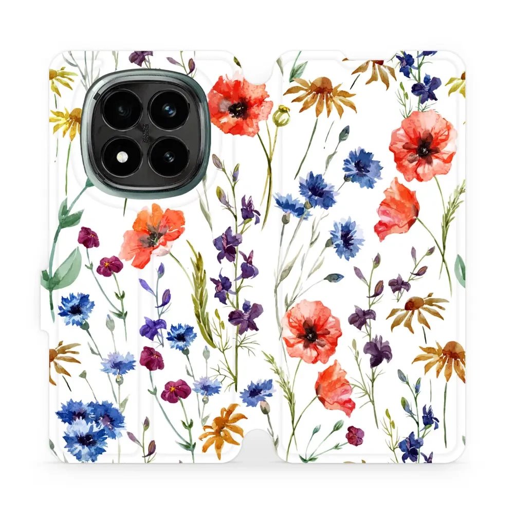 Flipové pouzdro Mobiwear - Xiaomi Redmi Note 14 Pro Plus 5G - MP04S Luční kvítí