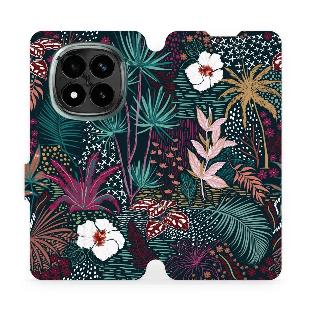 Flipové pouzdro Mobiwear - Xiaomi Redmi Note 14 Pro Plus 5G - VP13S Temná flóra
