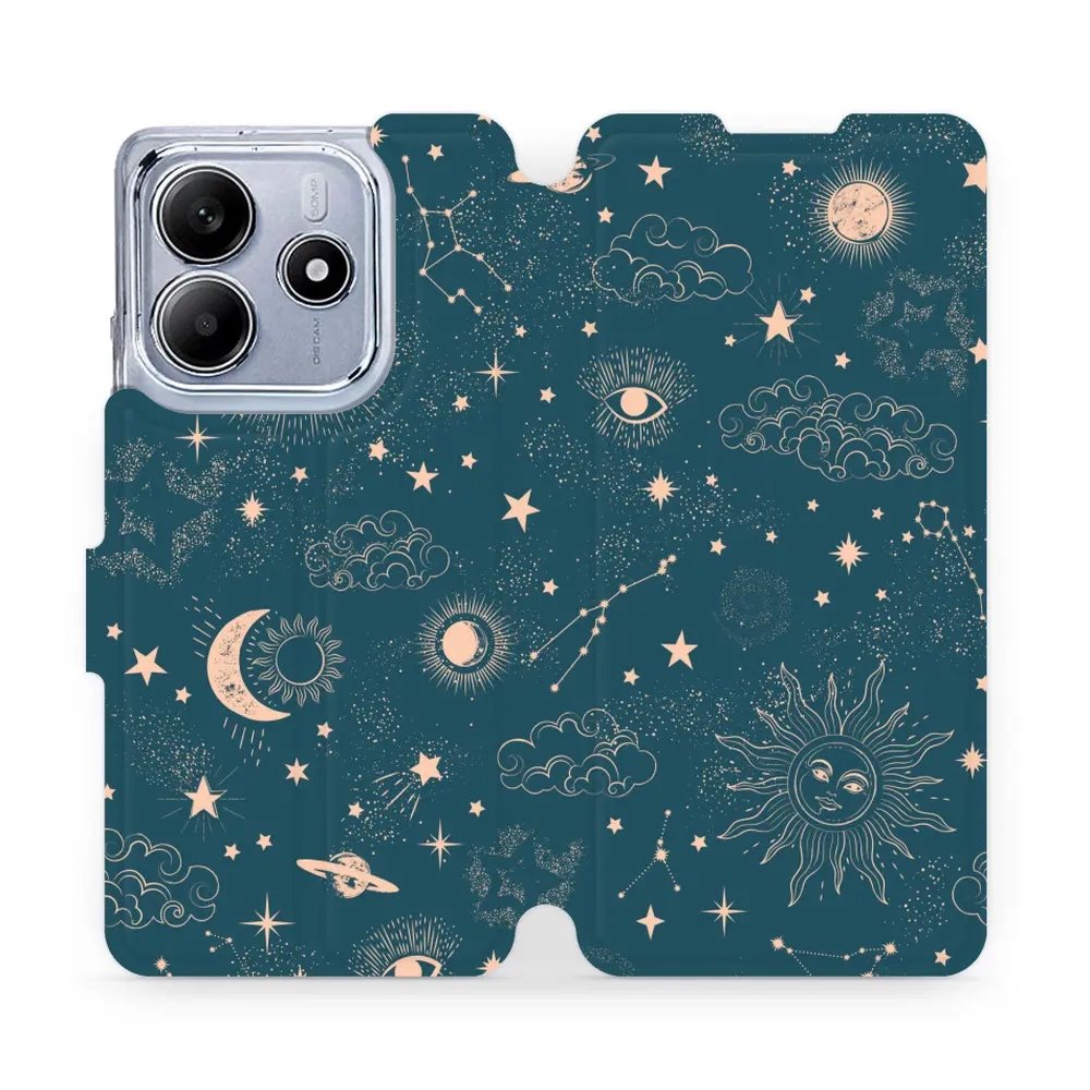 Flipové pouzdro Mobiwear - Xiaomi Redmi Note 14 5G - VP14S Magický vesmír
