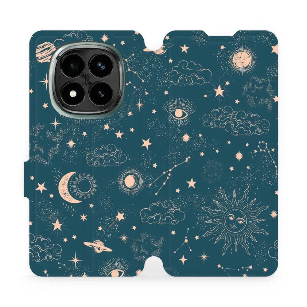 Flipové pouzdro Mobiwear - Xiaomi Redmi Note 14 Pro Plus 5G - VP14S Magický vesmír
