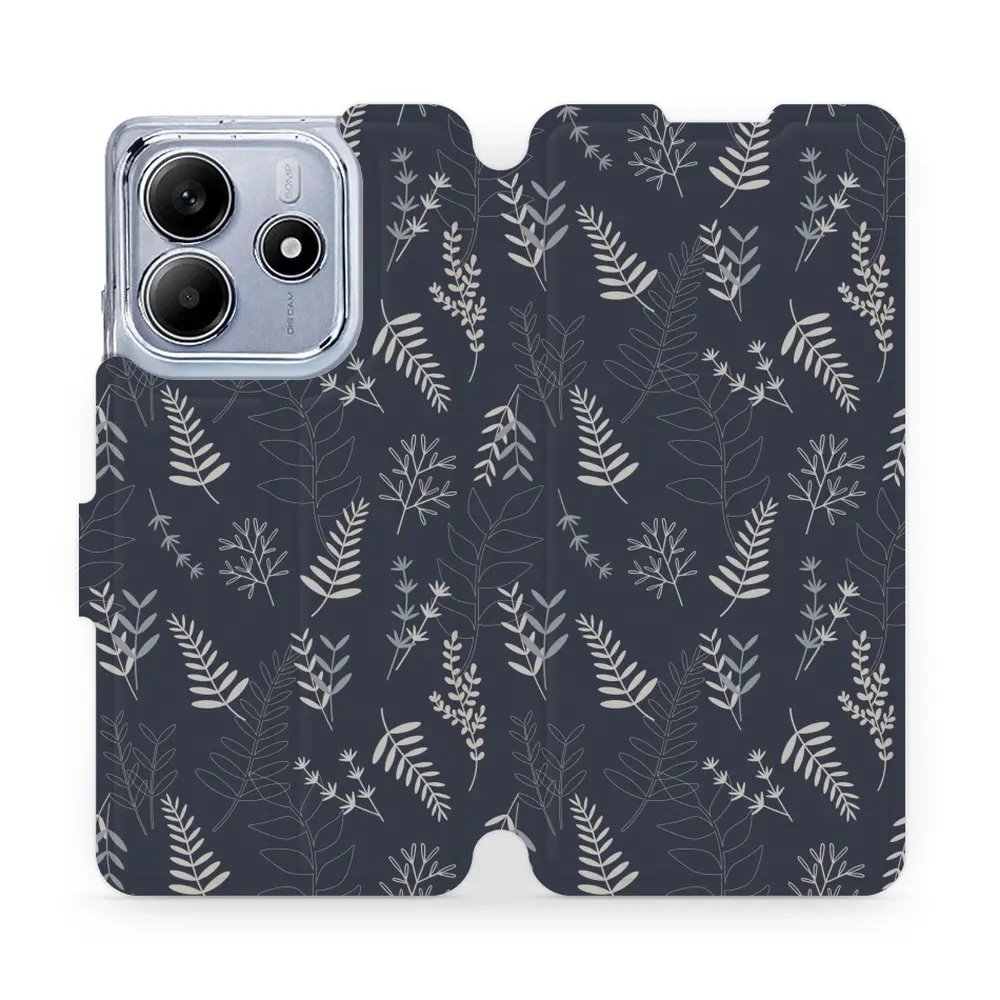 Flipové pouzdro Mobiwear - Xiaomi Redmi Note 14 5G - VP15S Kapradiny