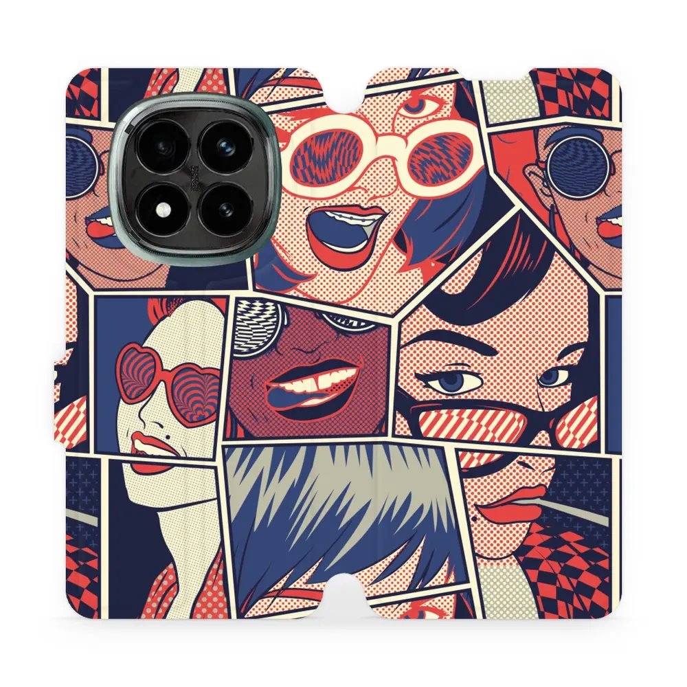 Flipové pouzdro Mobiwear - Xiaomi Redmi Note 14 Pro Plus 5G - VP18P Komiks