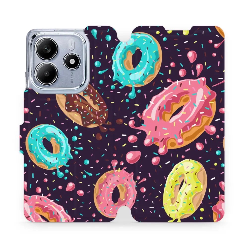Flipové pouzdro Mobiwear - Xiaomi Redmi Note 14 5G - VP19S Donutky