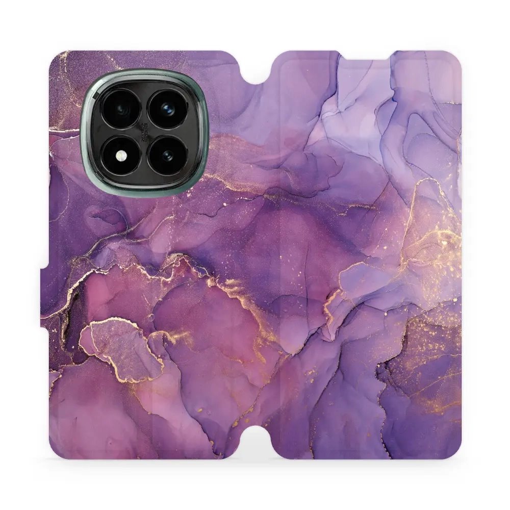 Flipové pouzdro Mobiwear - Xiaomi Redmi Note 14 Pro Plus 5G - VP20S Fialový mramor
